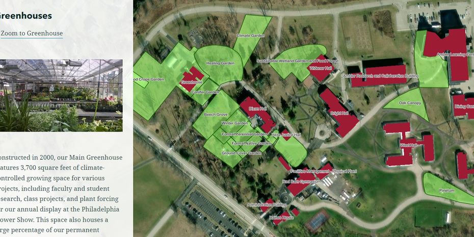 Background for the 'Sustainable Campus Map - Ambler Campus' link block