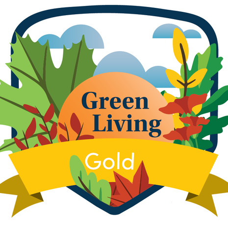 Background for the 'Green Living Certification' link block
