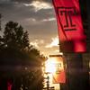 Temple flag and horizon