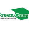 Logo for Green Grant - a green graduation cap with block lettering