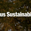 Campus Sustainability Month logo displayed over image of campus
